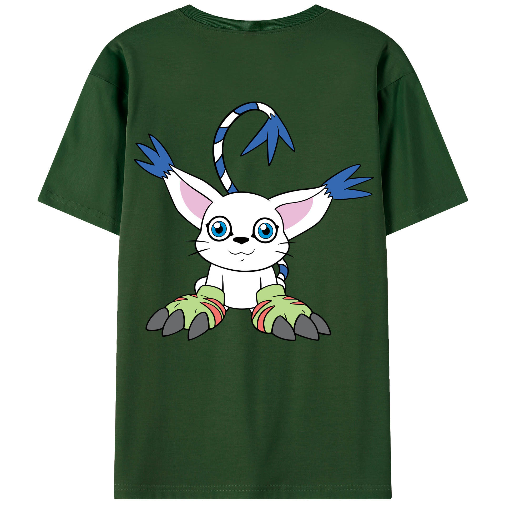 （画像用） Digimon デジタルモンスター/デジモン 綿100％半袖Tシャツ（背面プリント）